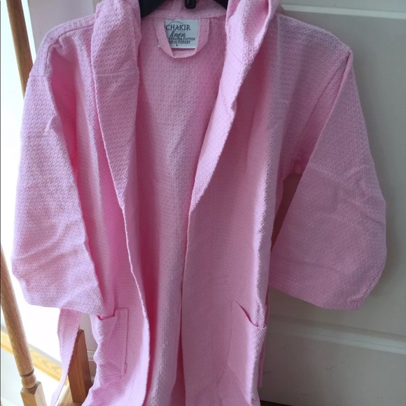 CHAKIR KIDS HOODED Waffle Kids Robe, Kimono Style - Picture 4 of 6